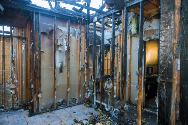 Professional Soot Cleanup technician working in Norton Center, MA